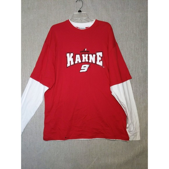 Chase Authentic Nascar Men's Shirt Red & White 2XL Cotton Kasey Kahne - Picture 12 of 12
